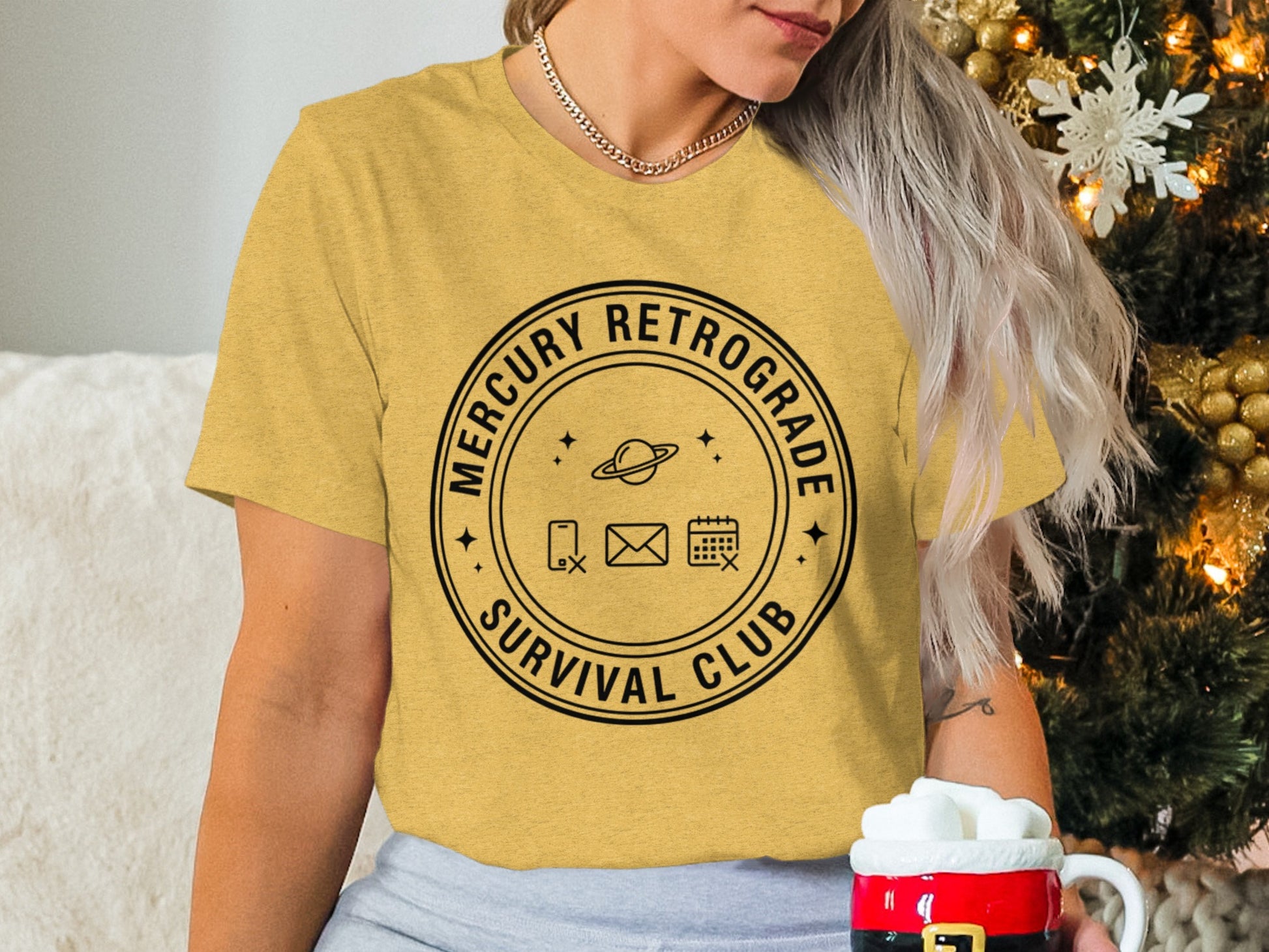 Mercury Retrograde Survival Club T-Shirt for Astrology Fans