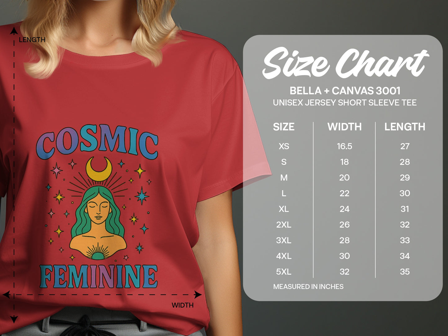 Cosmic Feminine Unisex Jersey Short Sleeve Tee product