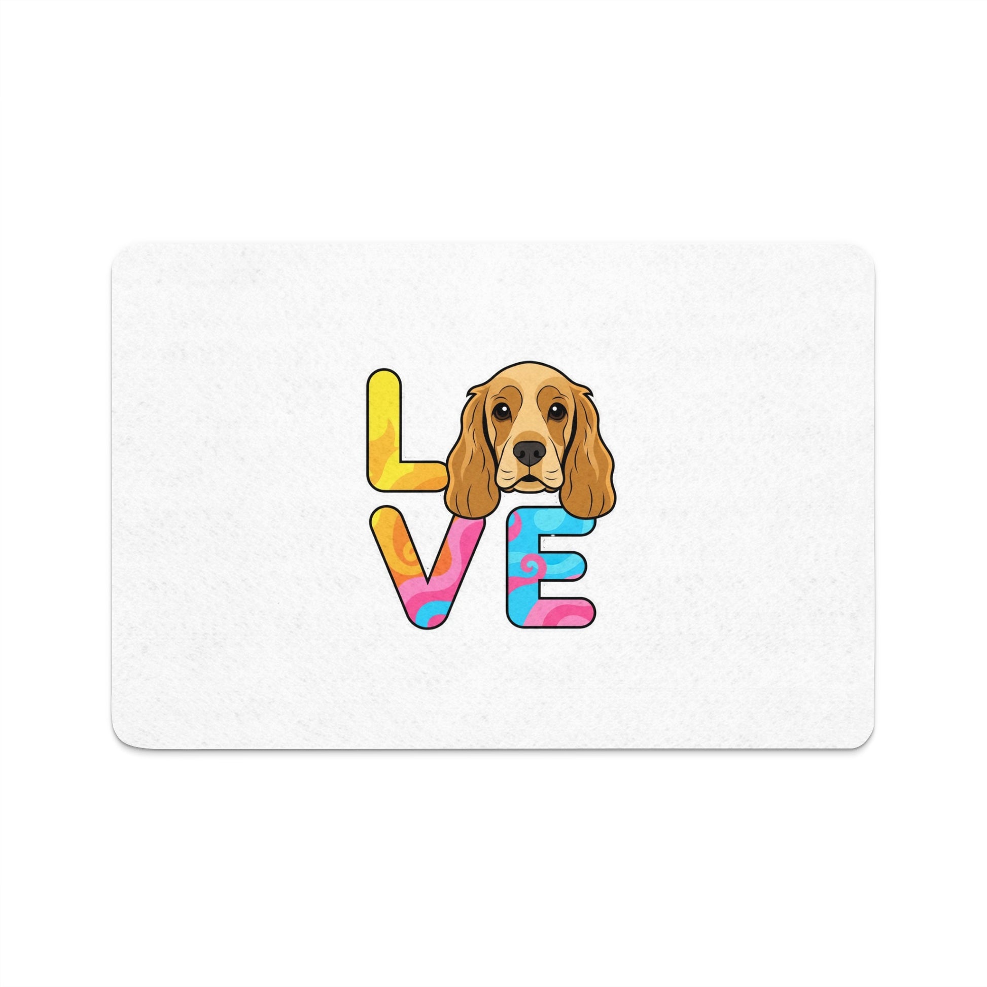 Cute Dog Love Design Printed Doormat product