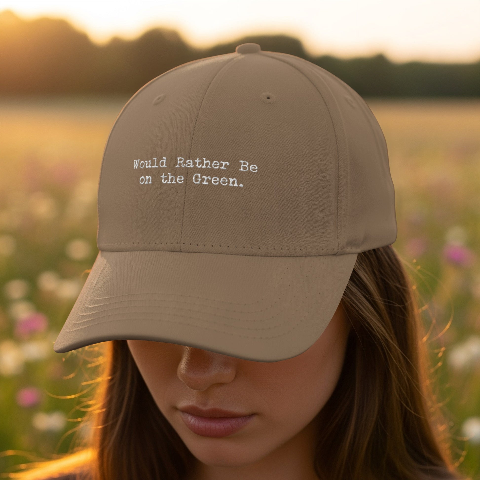 Would Rather Be on the Green Casual Cap