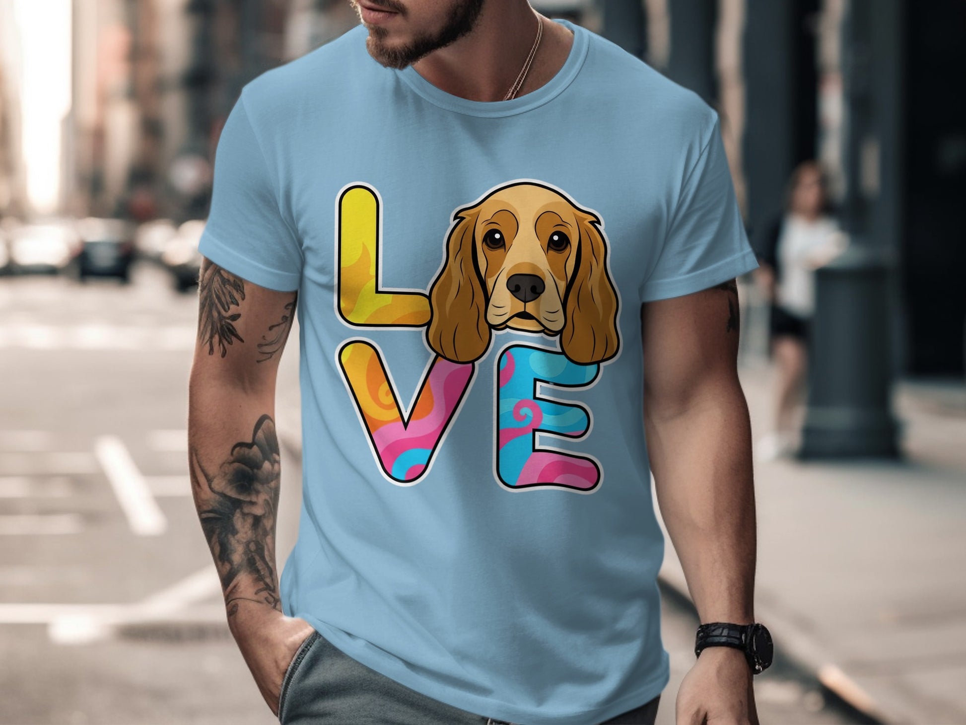 Love Design Dog Themed Graphic T-Shirt product