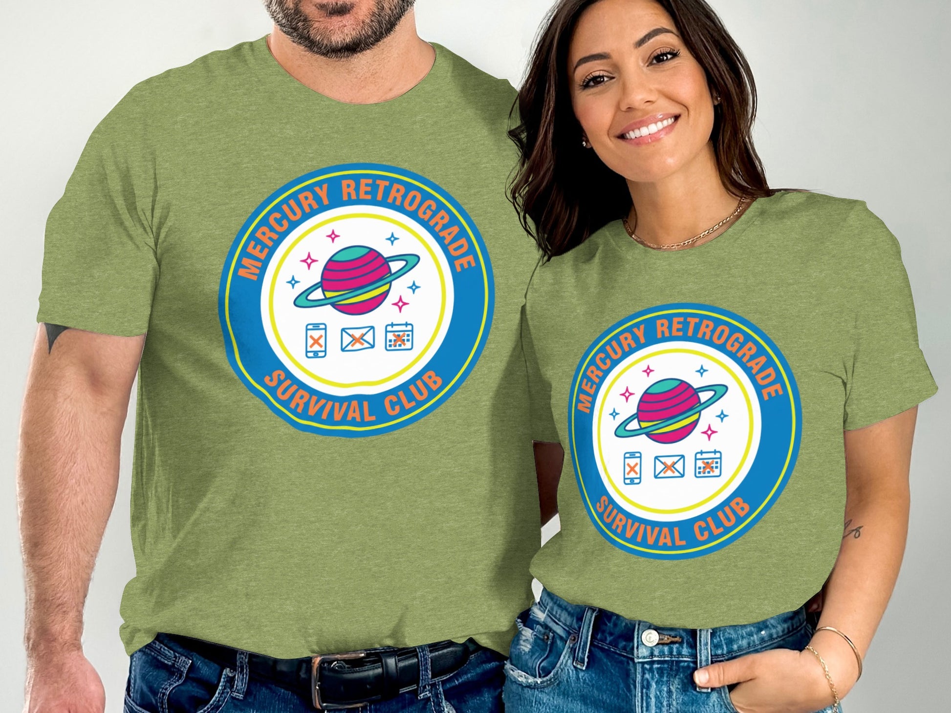 Mercury Retrograde Survival Club graphic tee