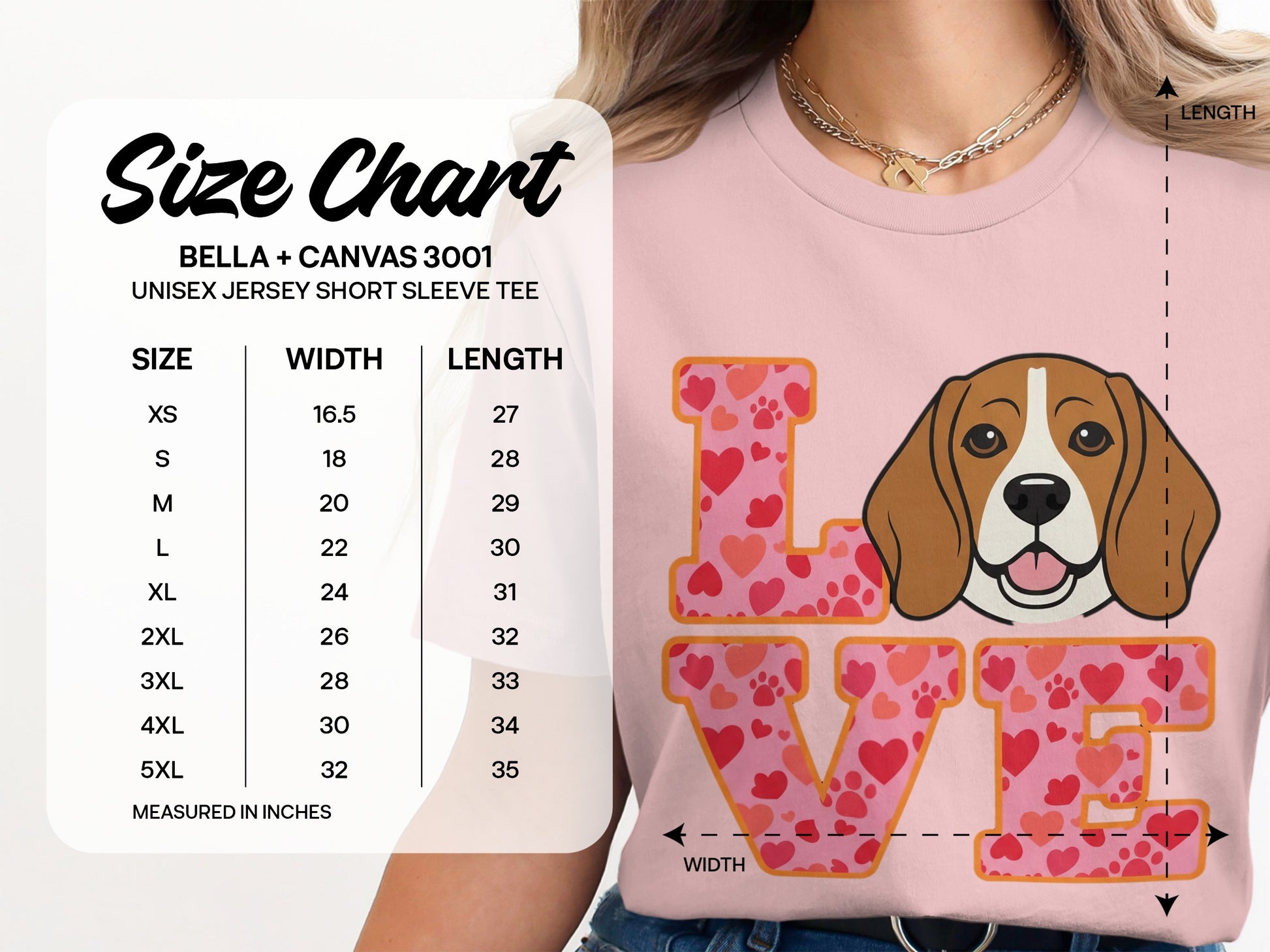 Cute Beagle Dog Love Graphic T-Shirt product