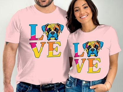 Colorful Love Boxer Graphic T-shirt Product