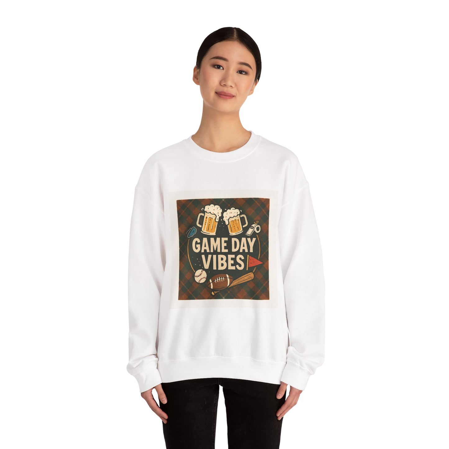Cozy Sports-Bar / Tailgating Vibes - Unisex Heavy Blend™ Crewneck Sweatshirt