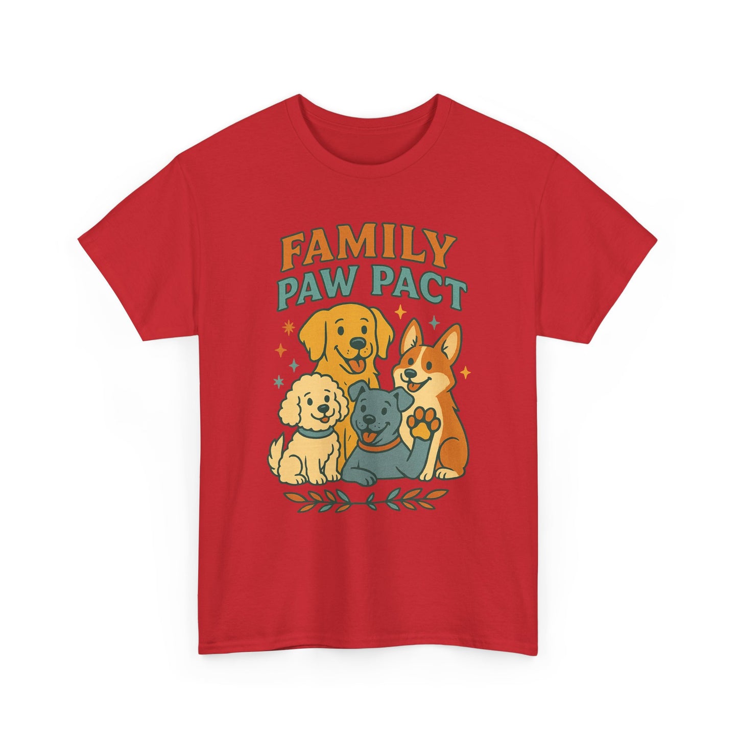 Paw Pact Family Tee: Dog Lovers Shirt, Unisex Cotton Tee, Pet Lover Gift, Animal Family T-Shirt, Adoption Celebration Apparel