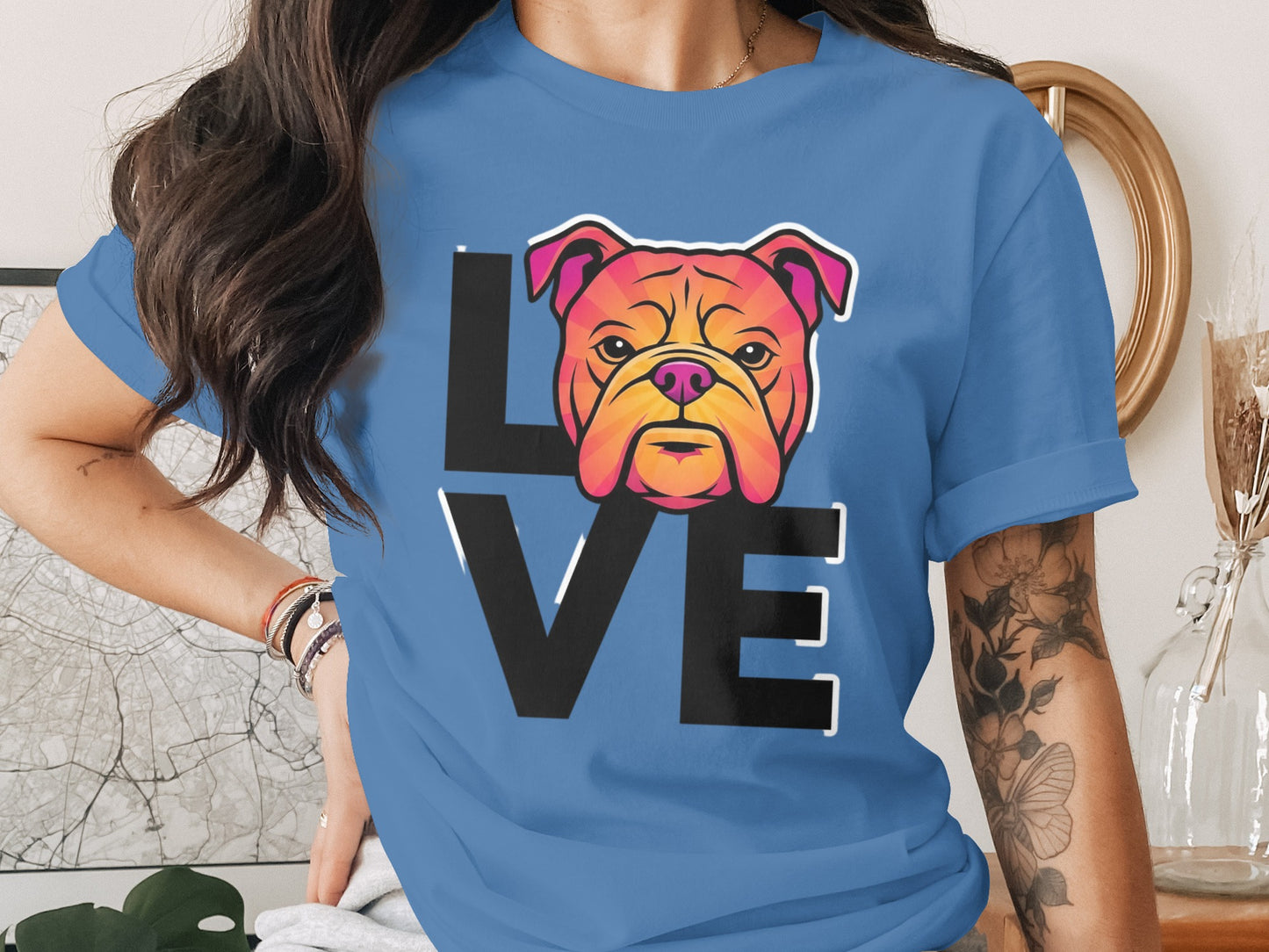 Bulldog Love Graphic Tee Shirt product