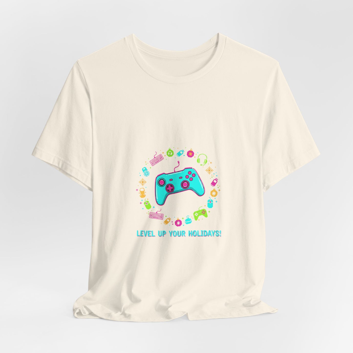 Level Up Your Holidays Tee | Gamer Shirt, Pixel Controller Design