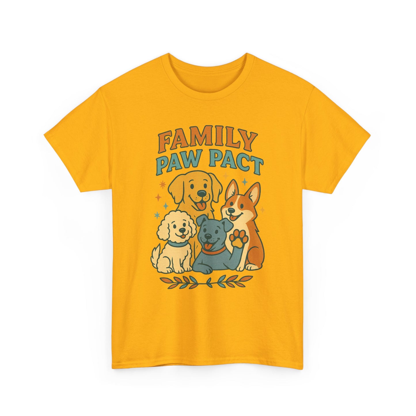 Paw Pact Family Tee: Dog Lovers Shirt, Unisex Cotton Tee, Pet Lover Gift, Animal Family T-Shirt, Adoption Celebration Apparel