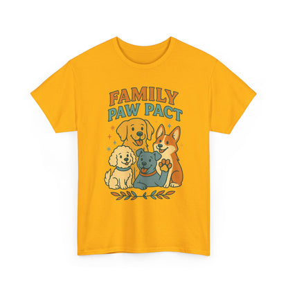 Paw Pact Family Tee: Dog Lovers Shirt, Unisex Cotton Tee, Pet Lover Gift, Animal Family T-Shirt, Adoption Celebration Apparel