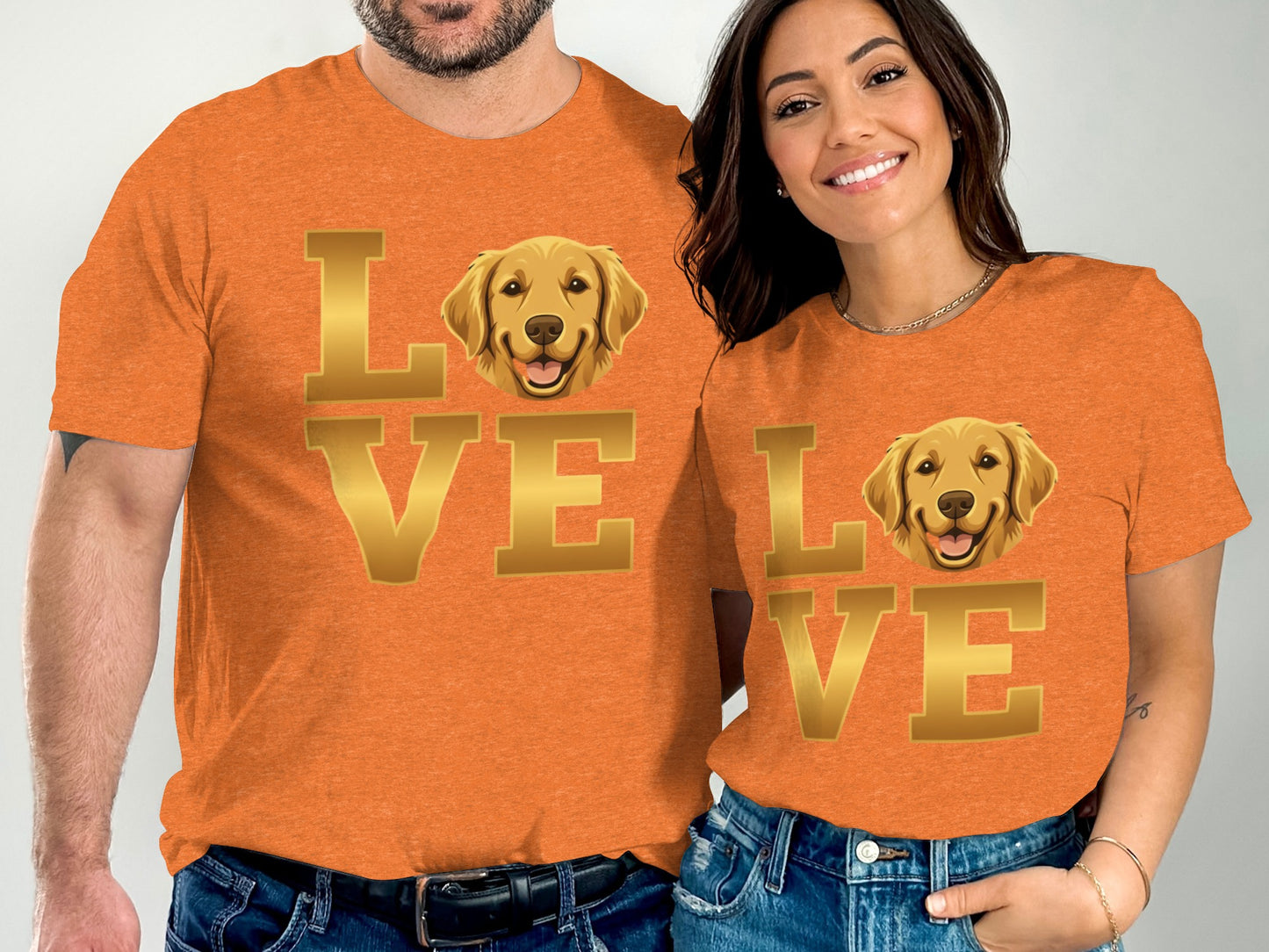 Cute Dog Love Design Matching Graphic Tee product type