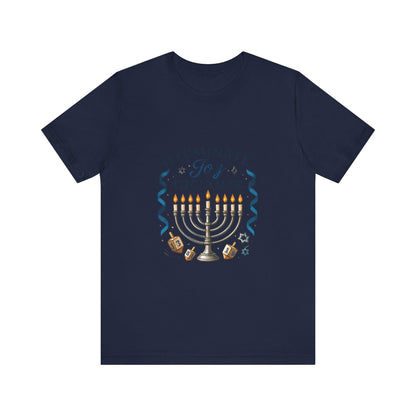 Hanukkah Menorah Tee — "Illuminate Joy Together" Holiday T-Shirt