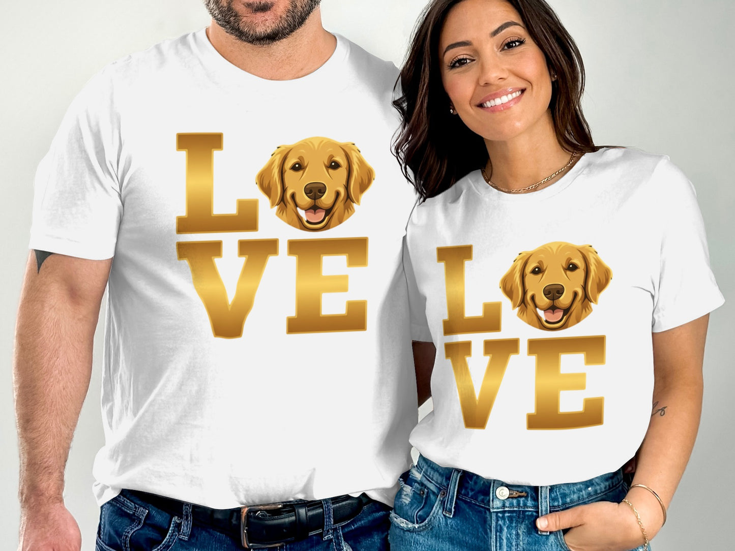 Love Golden Retriever Graphic Tee product type