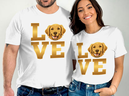 Love Golden Retriever Graphic Tee product type