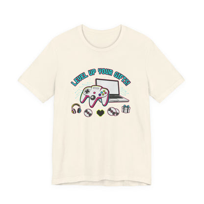 Level Up Your Gear Tee — Gamer T‑Shirt for Hobbyists & Passionate Players