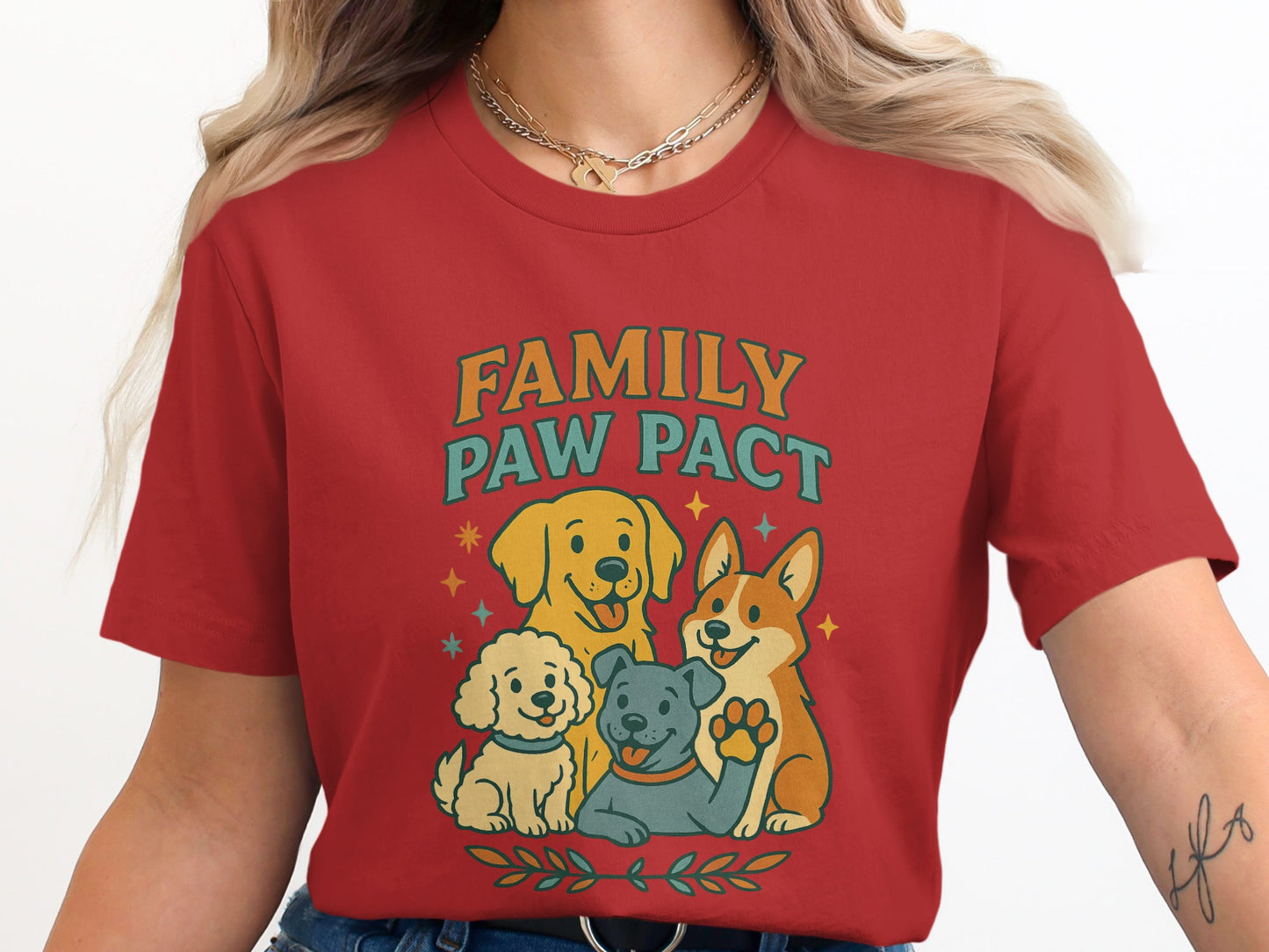 Family Paw Pact Red T-Shirt product