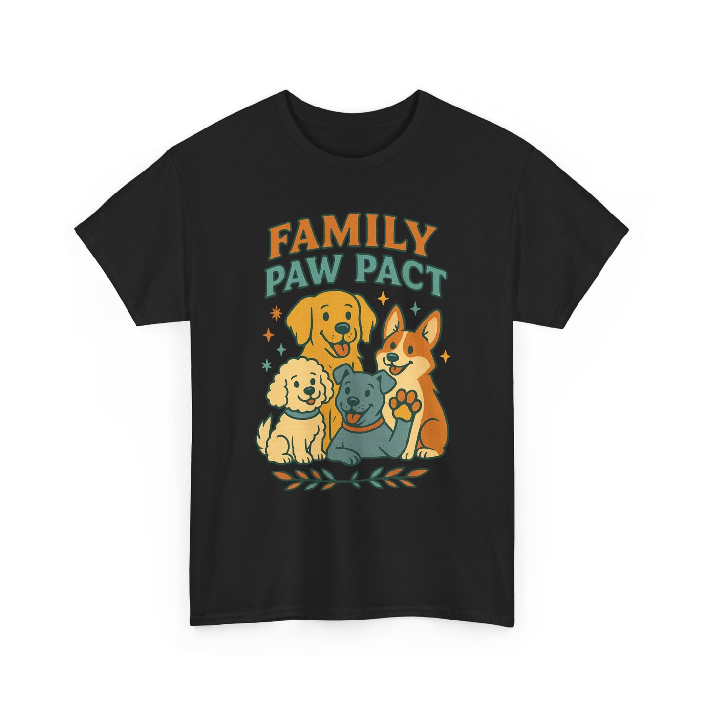 Paw Pact Family Tee: Dog Lovers Shirt, Unisex Cotton Tee, Pet Lover Gift, Animal Family T-Shirt, Adoption Celebration Apparel