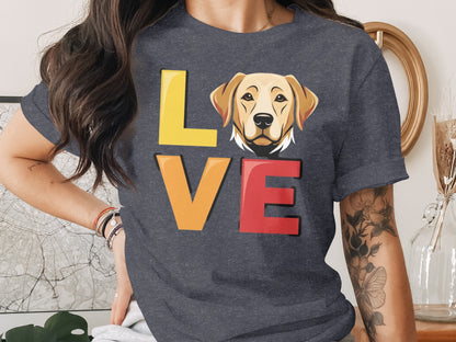 Love Golden Retriever Graphic Design T-shirt product