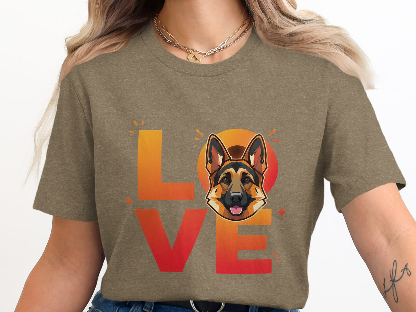 Love German Shepherd Graphic T-Shirt product