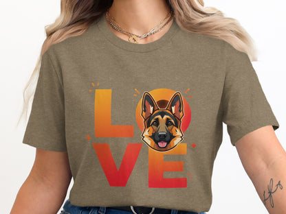 Love German Shepherd Graphic T-Shirt product
