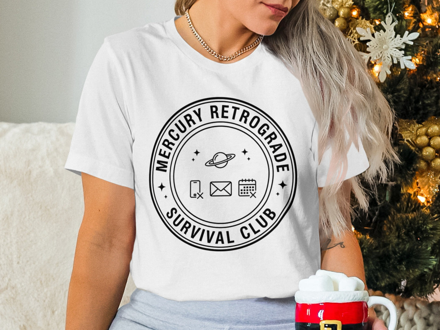 Mercury Retrograde Survival Club Graphic T-shirt