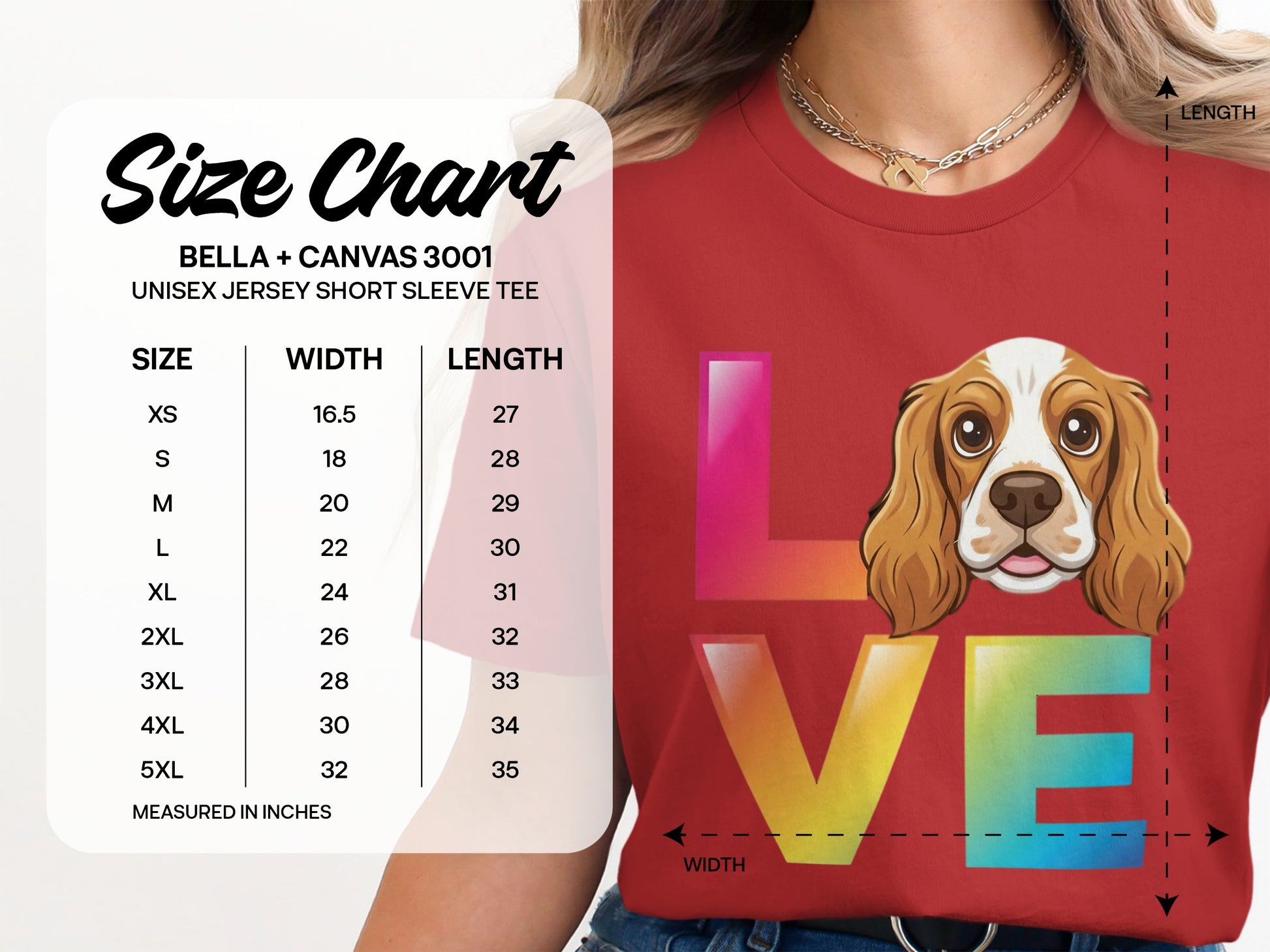 Colorful Love Dog Graphic Short Sleeve Tee product type