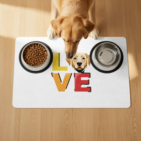 Love Design Dog Enjoying Mealtime on Floor product