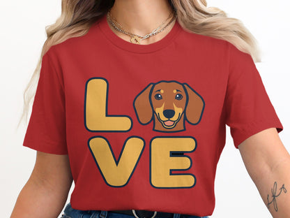 Cute Graphic Dachshund Love Design T-Shirt product