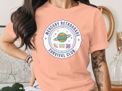 Mercury Retrograde Survival Club Graphic T-shirt