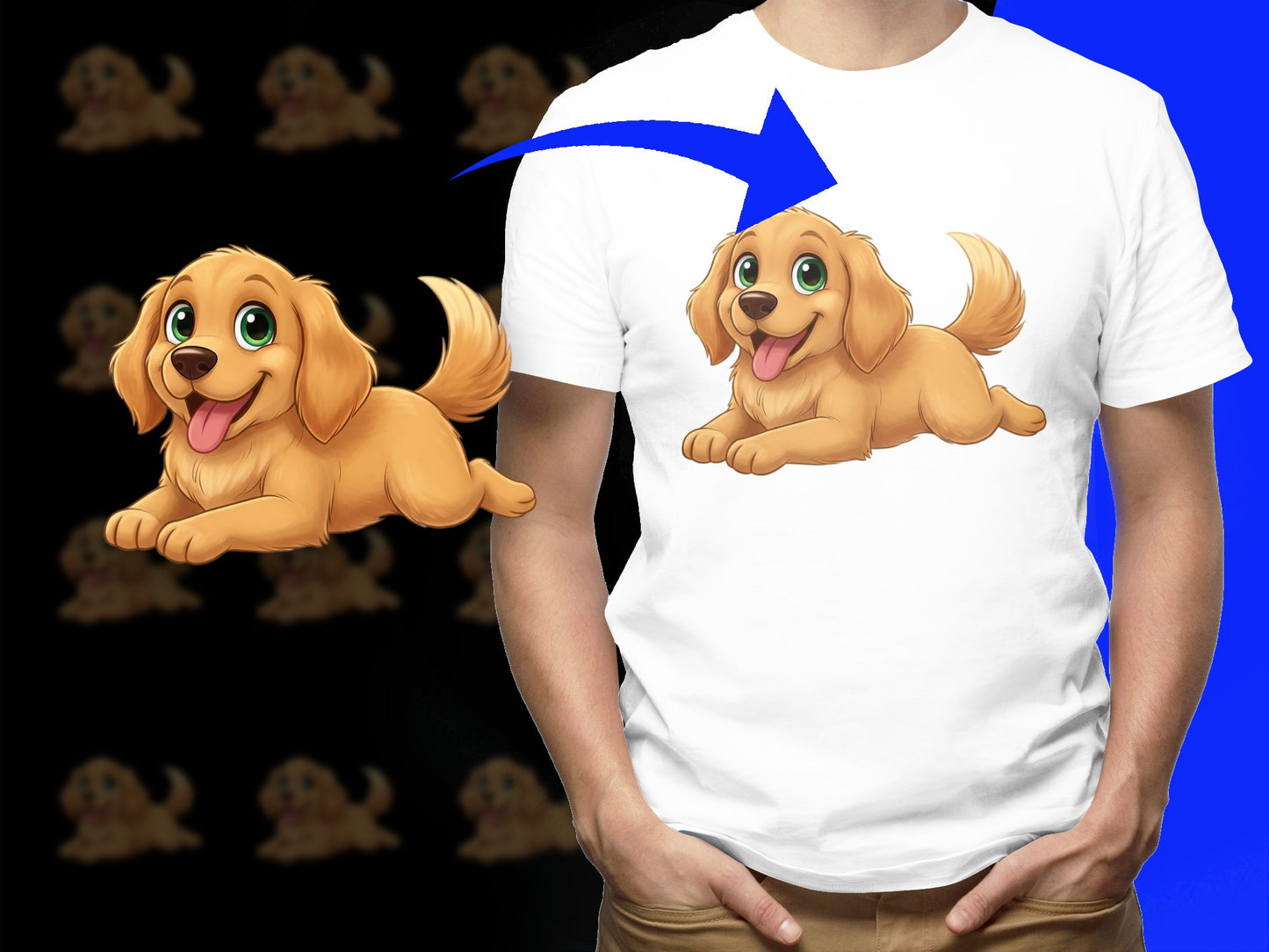 Cute Cartoon Puppy Graphic T-Shirt, Adorable Dog Print Tee, Casual Unisex White Top for Dog Lovers