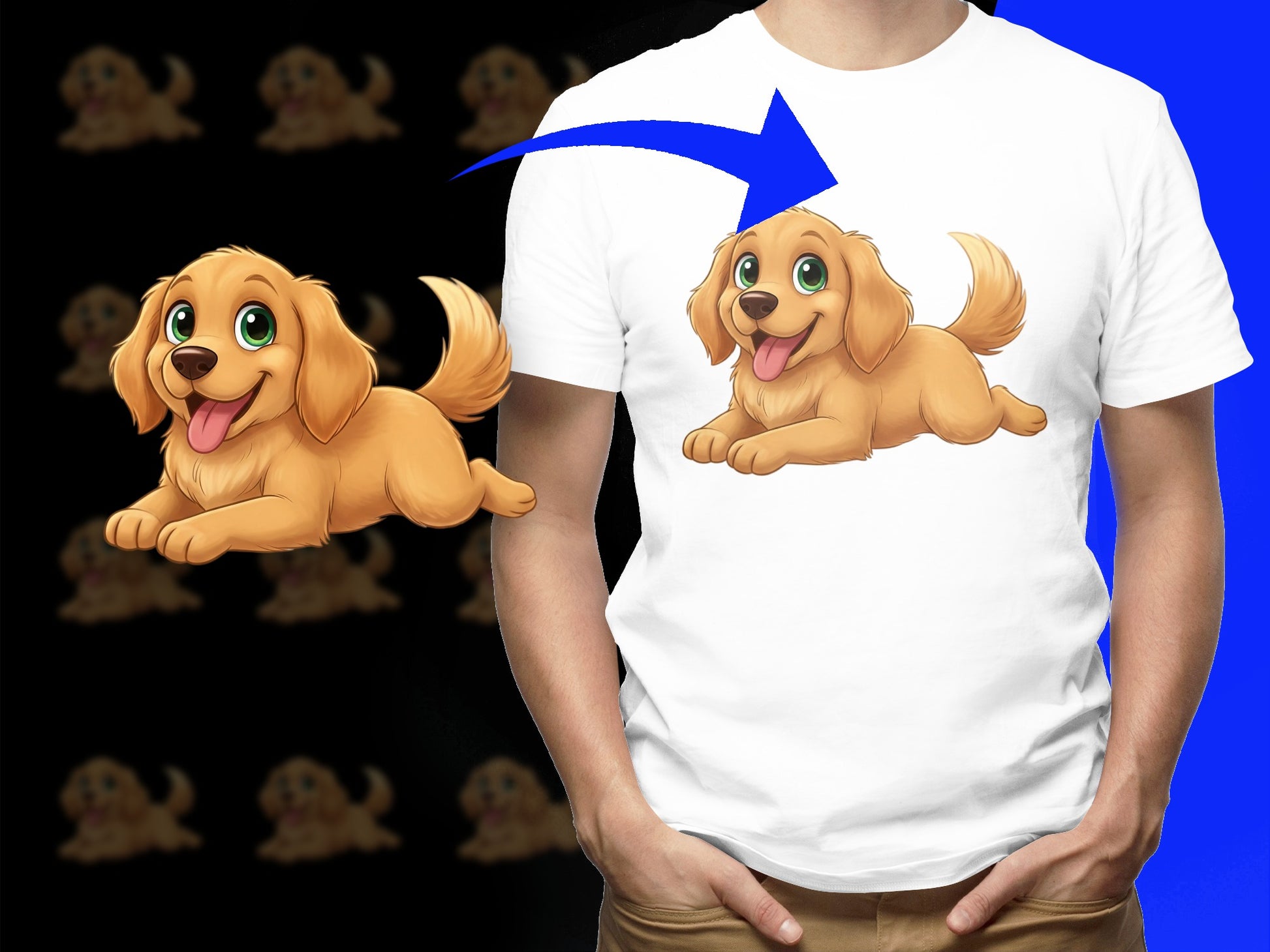 Cute Cartoon Puppy Graphic T-Shirt, Adorable Dog Print Tee, Casual Unisex White Top for Dog Lovers