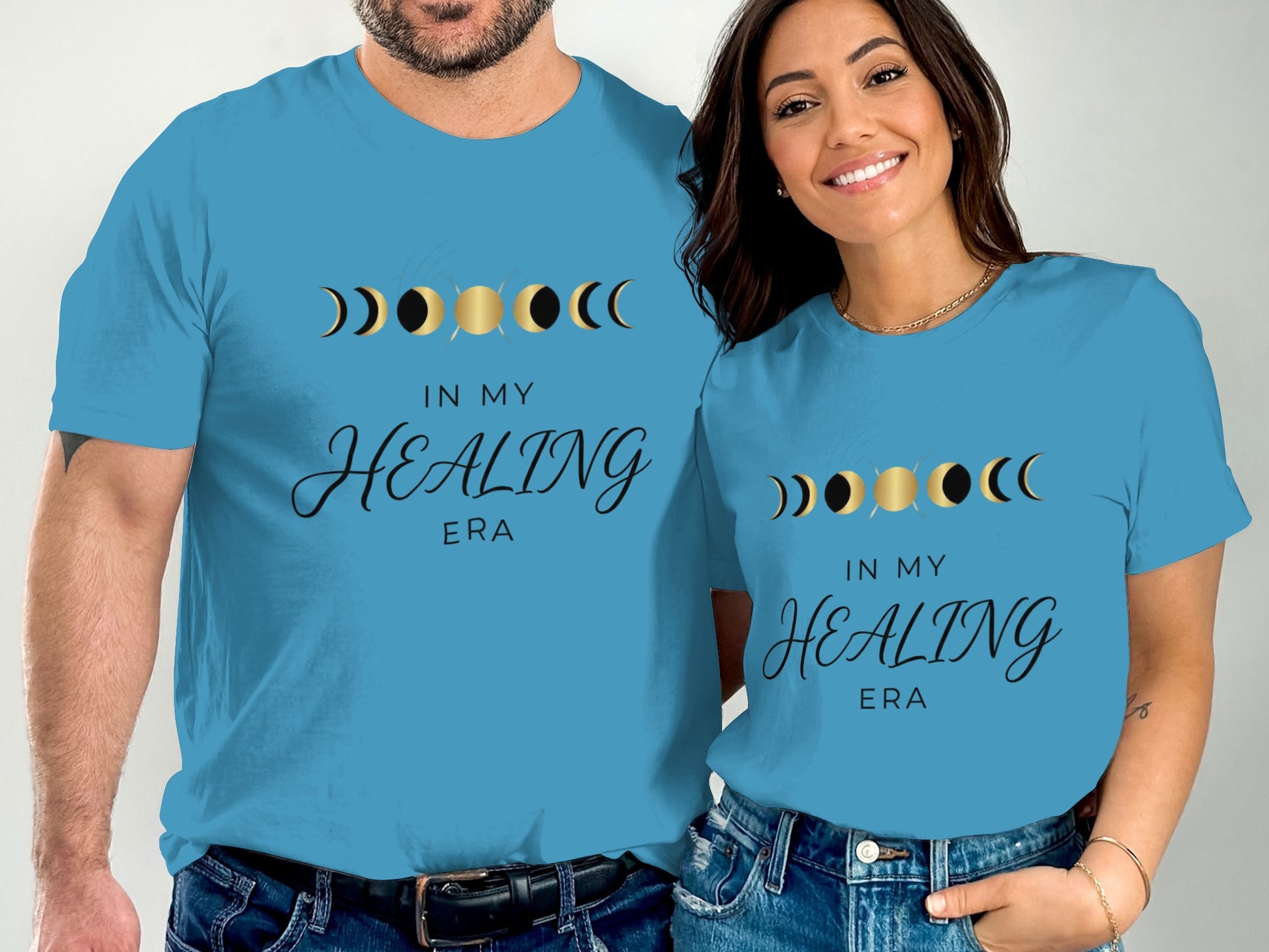 In My Healing Era Moon Phase T-Shirt Casual Wear
