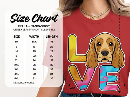 Love Cartoon Dog Design Unisex Short Sleeve Tee product