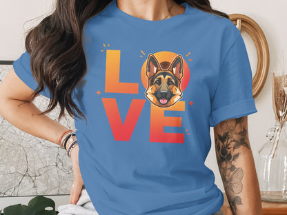 Love German Shepherd Dog T-shirt Animal product