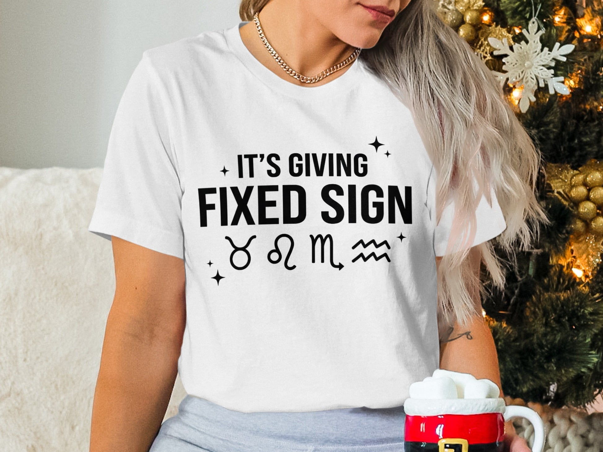 It's Giving Fixed Sign Astrology T-Shirt