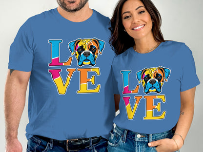 Colorful Love Dog Graphic Unisex Shirt product type