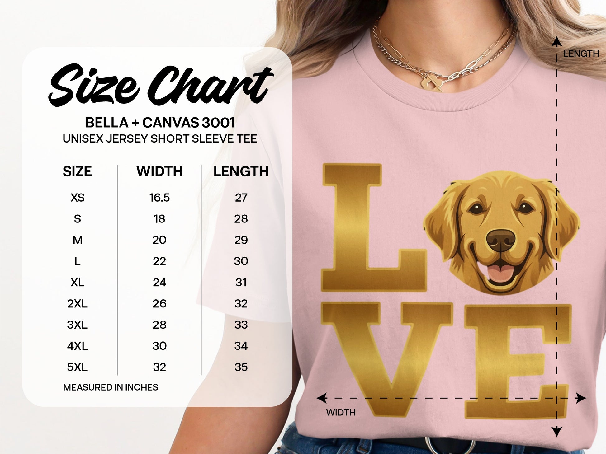Golden Retriever Love Unisex Short Sleeve Tee product type