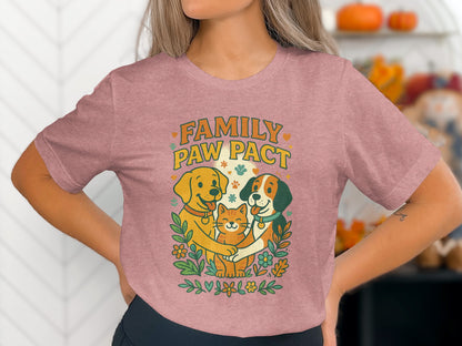 Family Paw Pact Graphic T-Shirt fun product