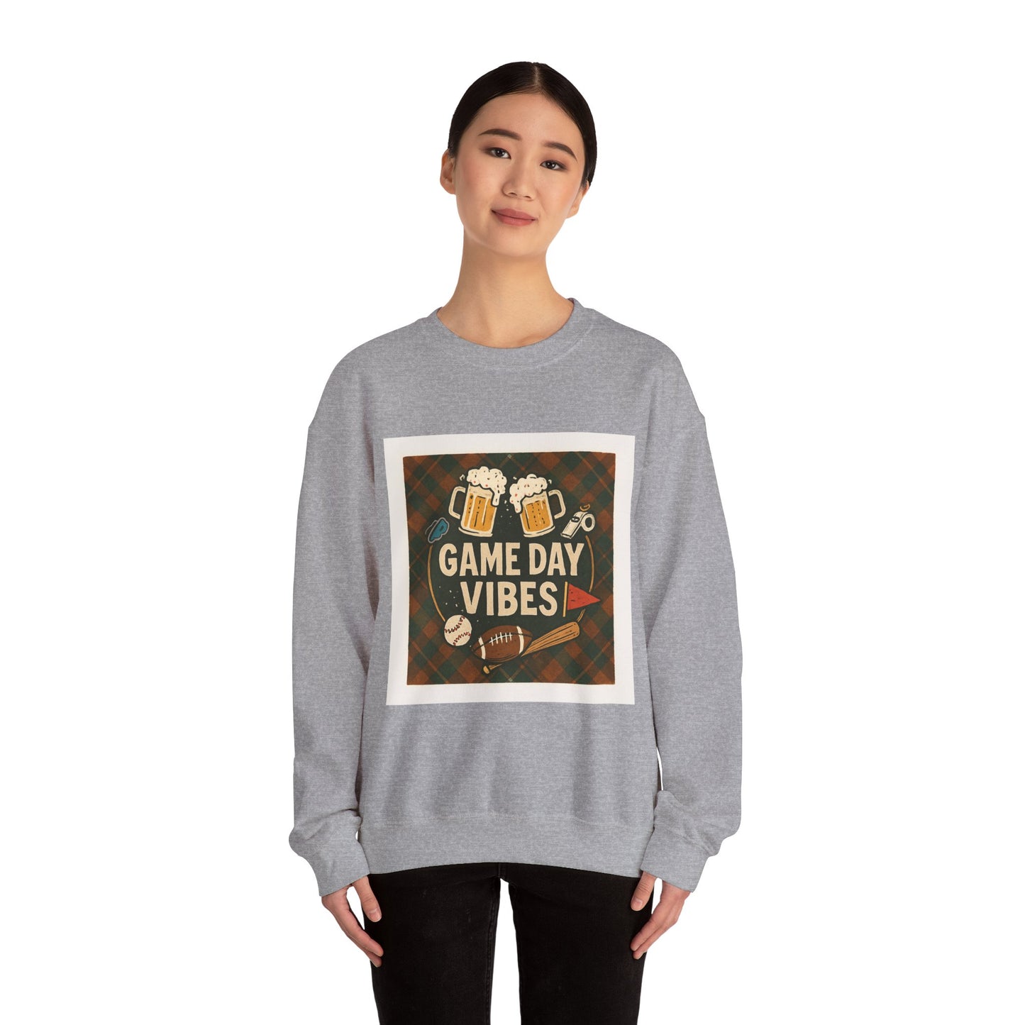 Cozy Sports-Bar / Tailgating Vibes - Unisex Heavy Blend™ Crewneck Sweatshirt