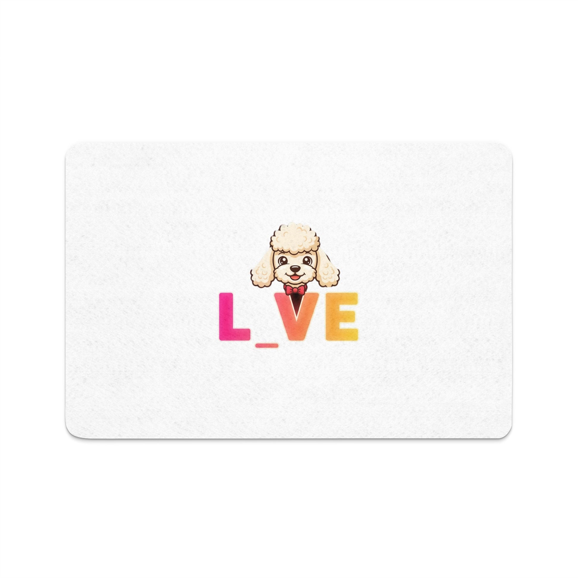 Cute Puppy Love Design Rectangular Bath Mat product