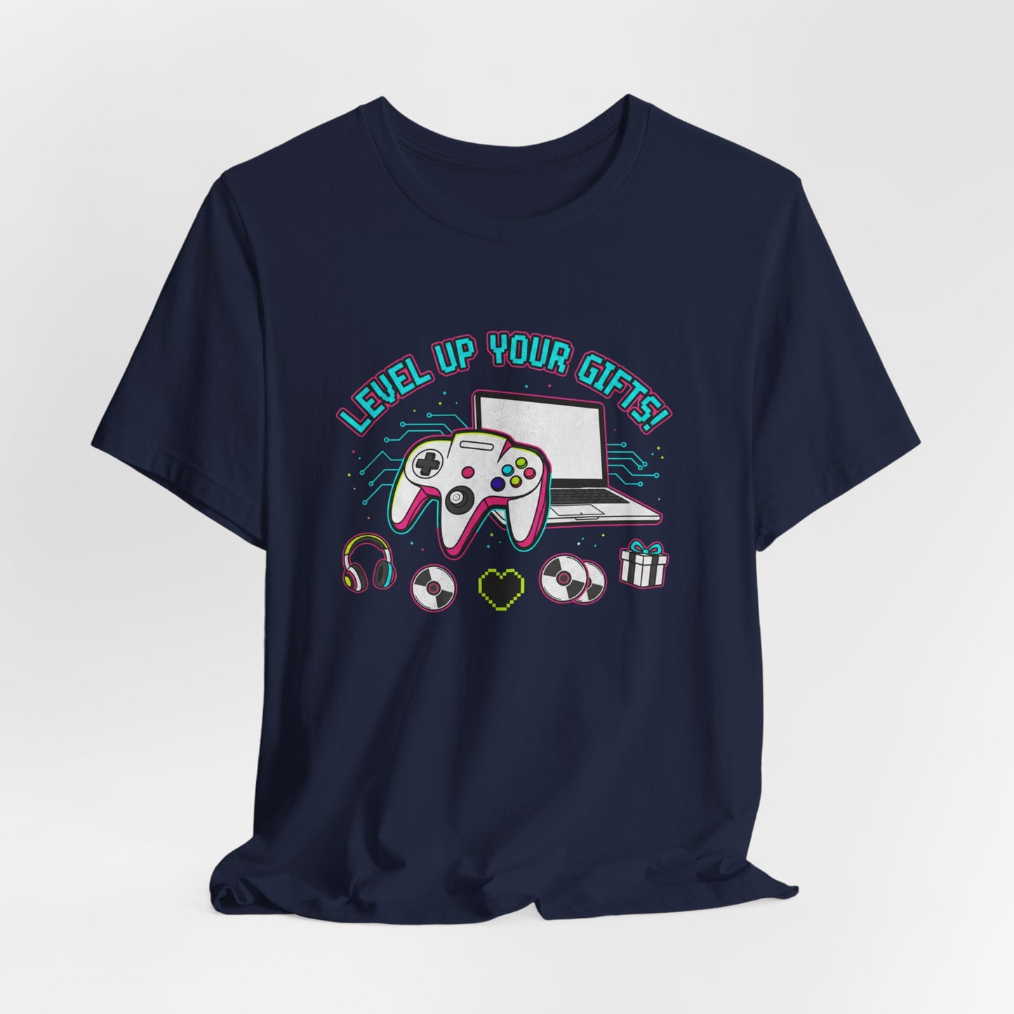 Level Up Your Gear Tee — Gamer T‑Shirt for Hobbyists & Passionate Players
