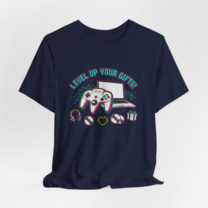 Level Up Your Gear Tee — Gamer T‑Shirt for Hobbyists & Passionate Players