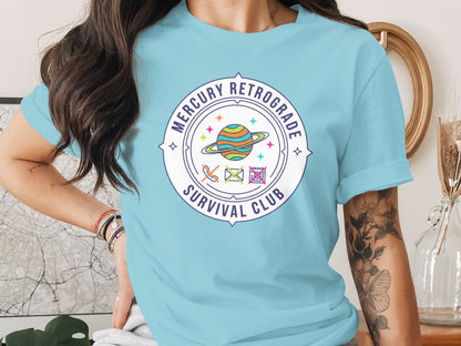 Mercury Retrograde Survival Club Graphic T-Shirt