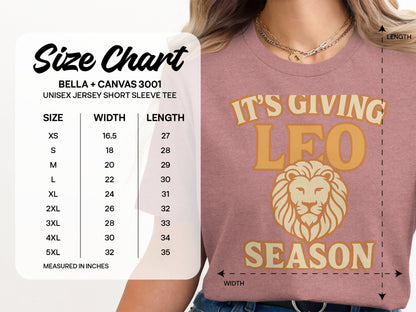 It's Giving Leo Season Unisex Jersey Short Sleeve Tee product
