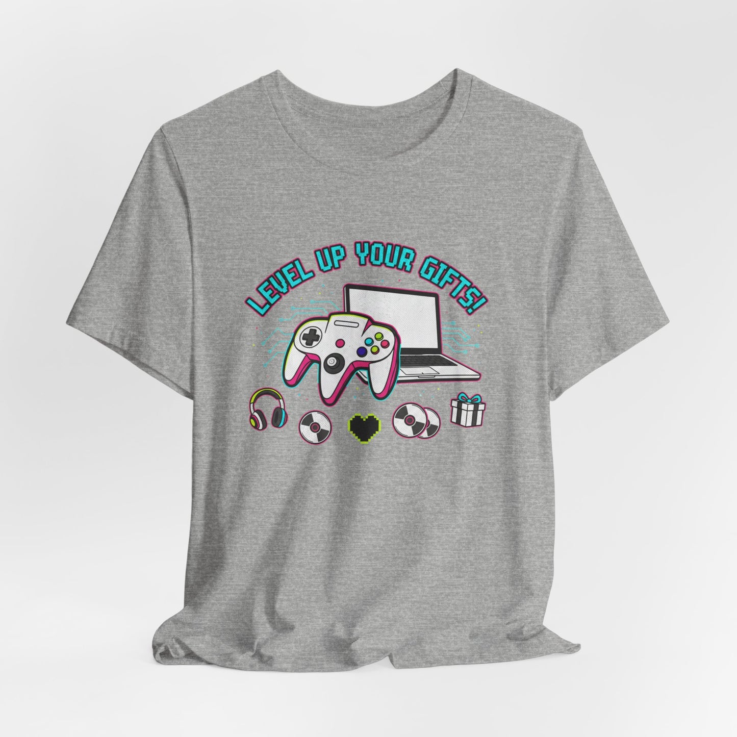 Level Up Your Gear Tee — Gamer T‑Shirt for Hobbyists & Passionate Players