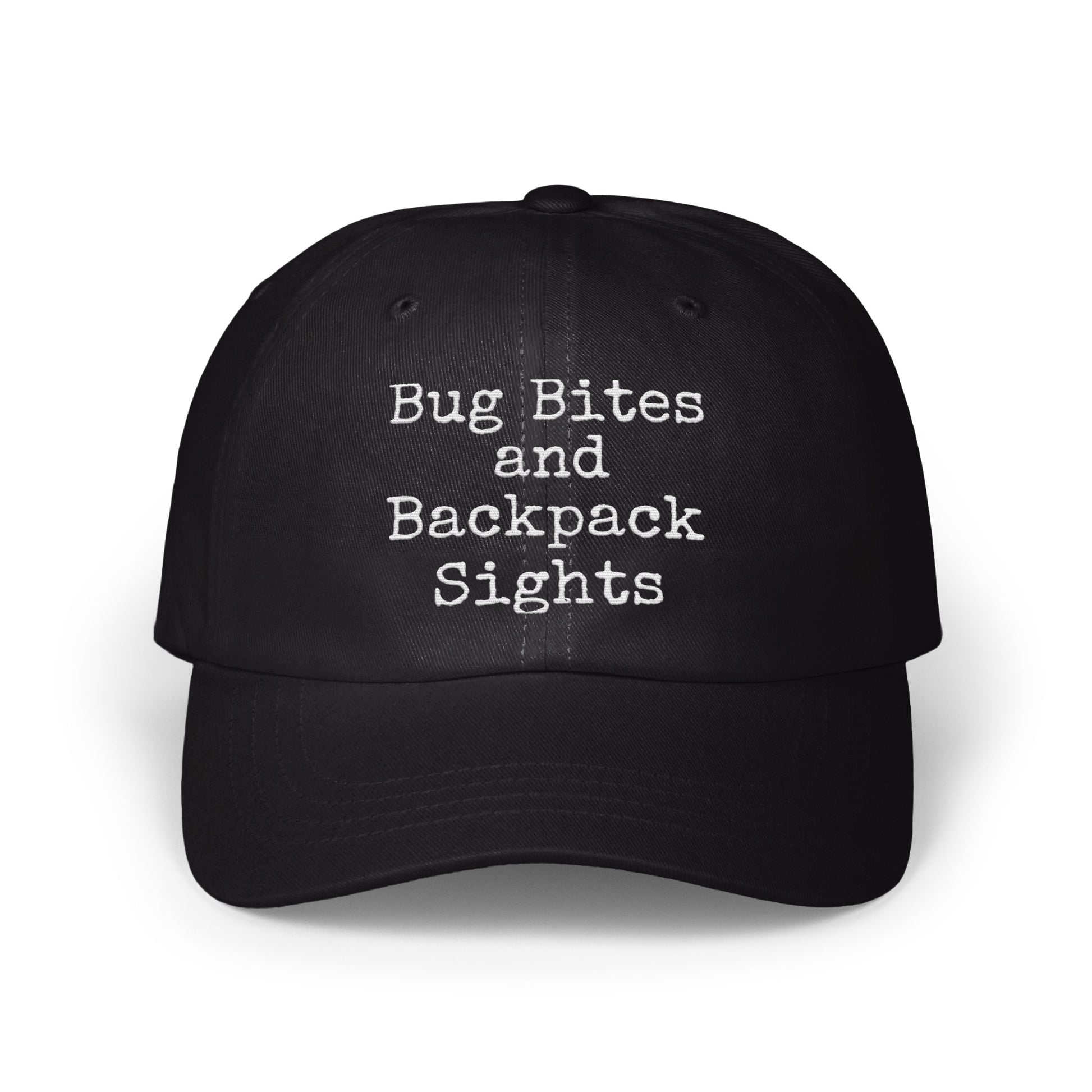 Bug Bites and Backpack Sights cap