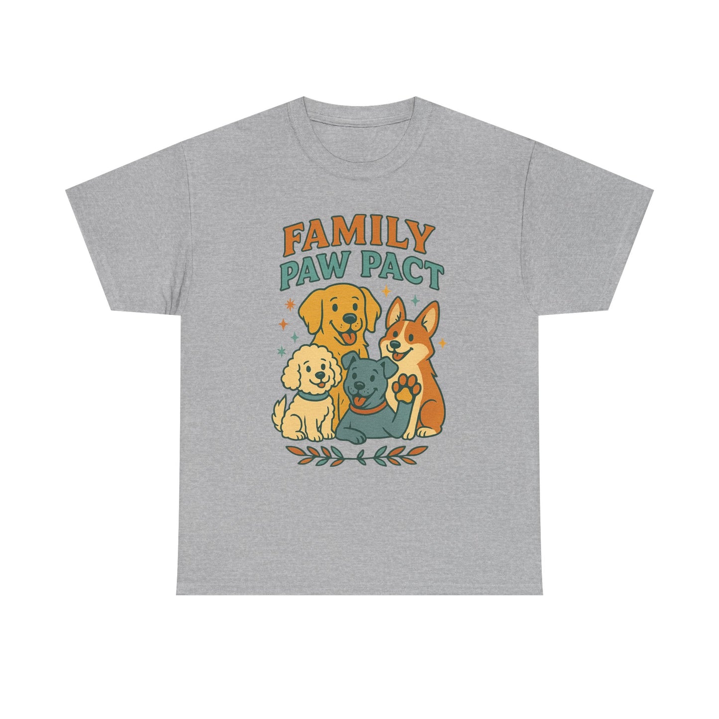 Paw Pact Family Tee: Dog Lovers Shirt, Unisex Cotton Tee, Pet Lover Gift, Animal Family T-Shirt, Adoption Celebration Apparel