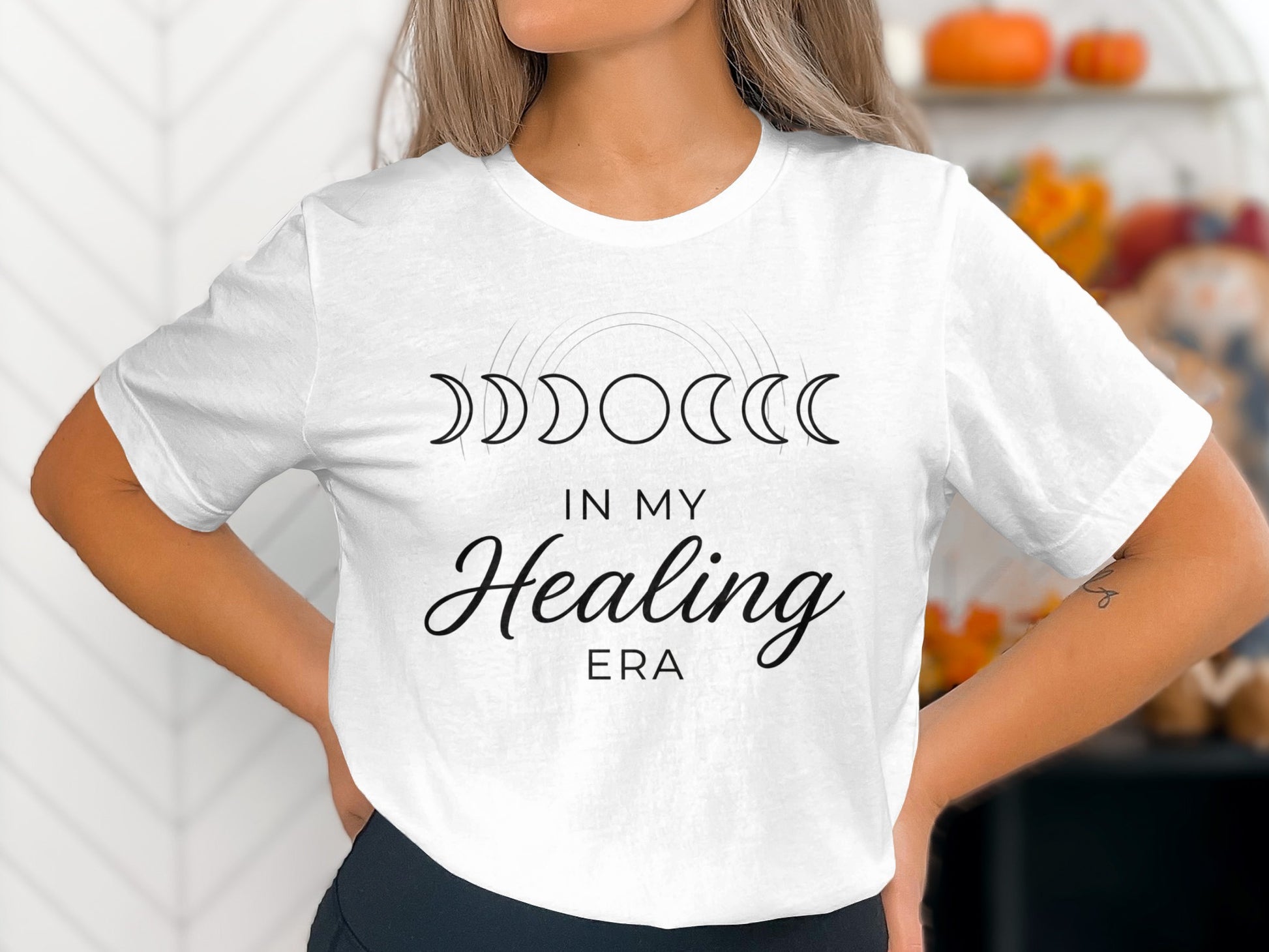 In My Healing Era Moon Phases Design Shirt