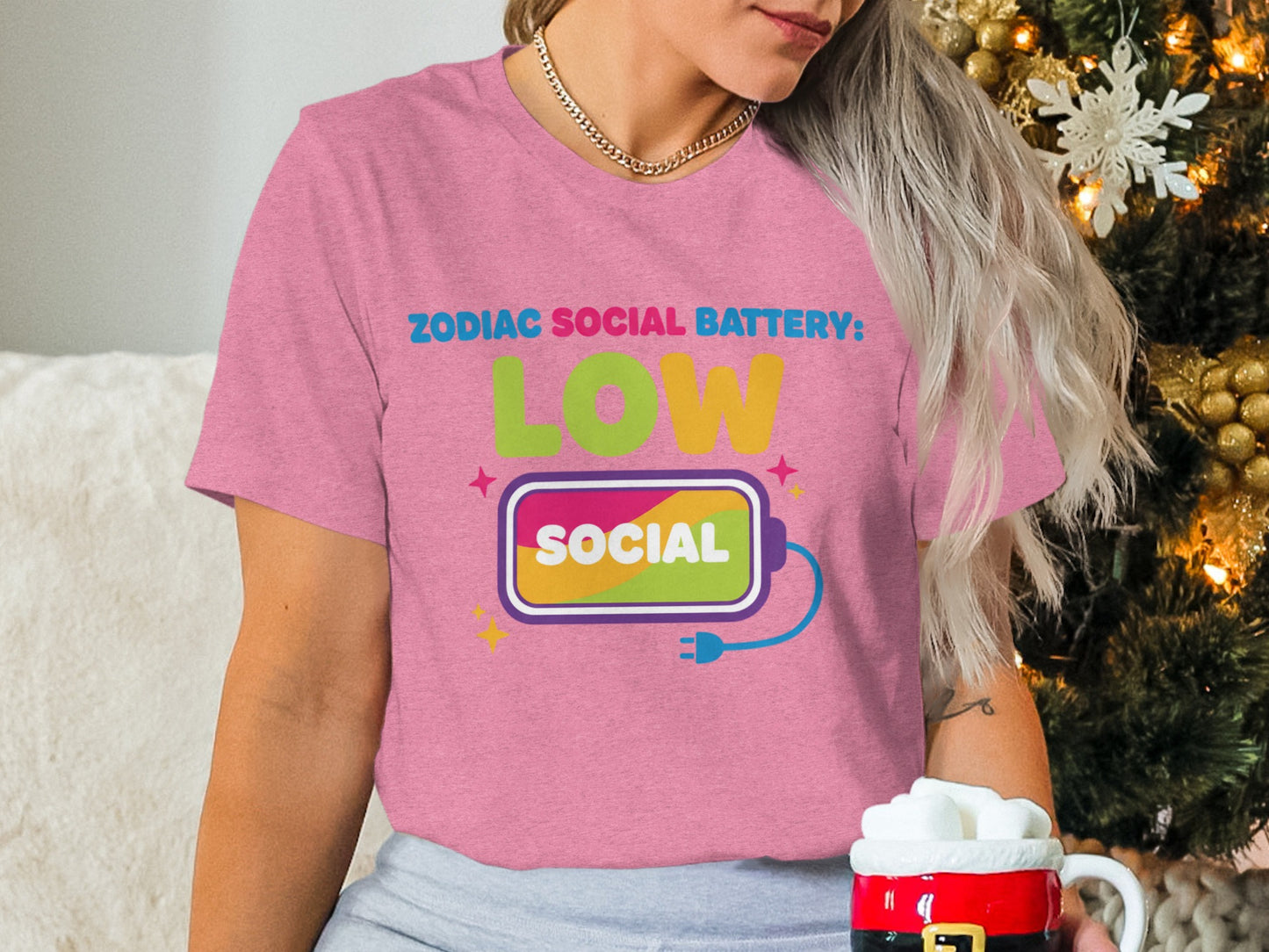 Zodiac Social Battery Low Social Shirt