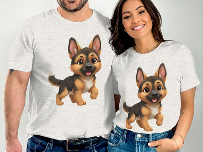Adorable Matching Dog Graphic T-Shirt Set